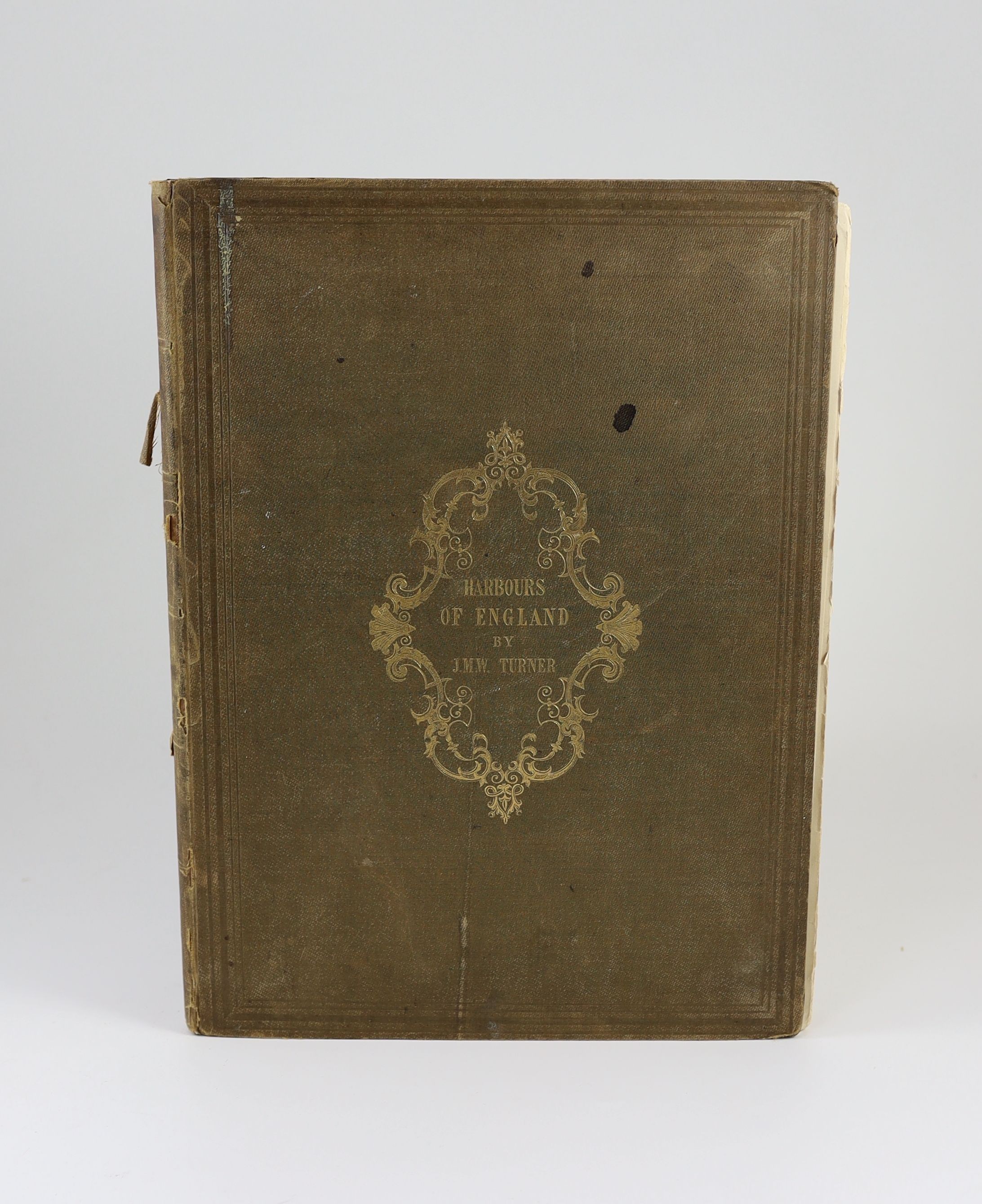 Ruskin, John - The Harbours of England, illustrated by J.M.W. Turner, folio, original green cloth gilt, with 12 plates, E. Gambart and Co., London, 1856